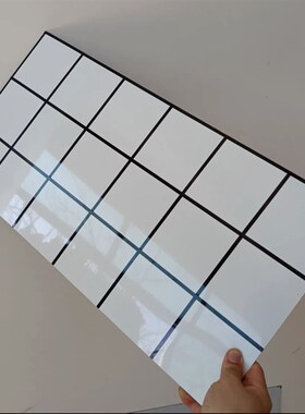 自粘仿瓷砖铝塑板墙贴店面厨房翻新卫生间防水阻燃加厚大理石硬板