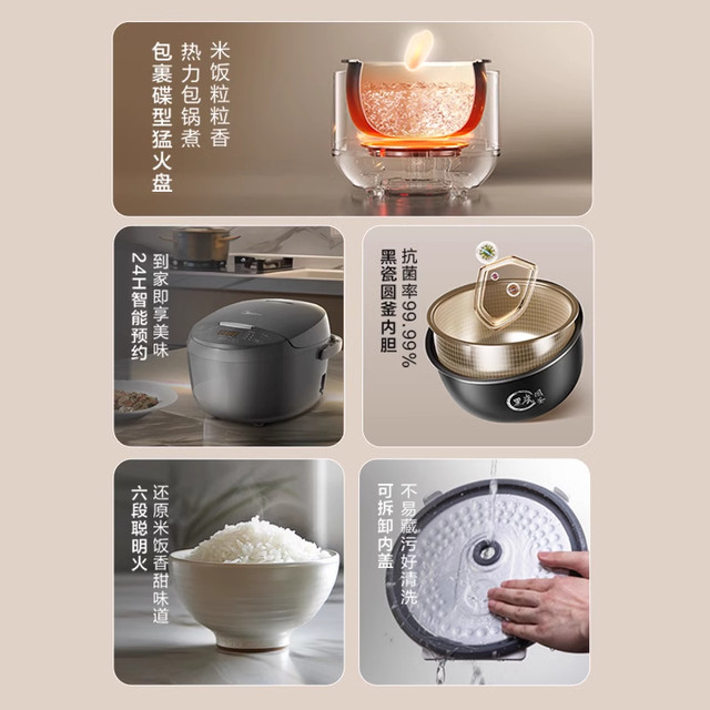 Midea multifunctional rice cooker secondary energy efficiency