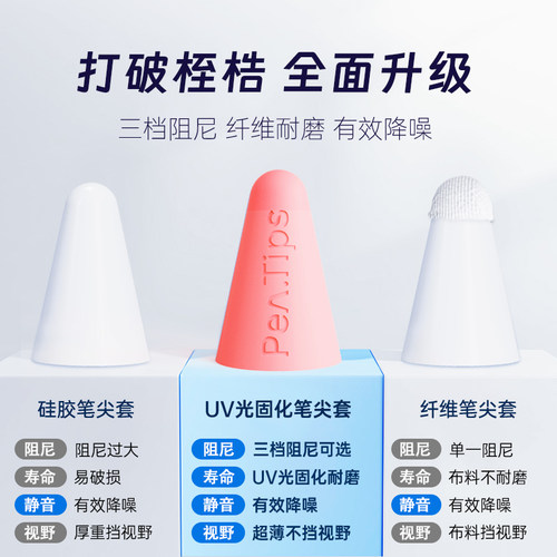 平替笔尖套适用于WIWU左鱼益博思Apple pencil吉玛仕mpencil绿联magicpencil电容笔ipadpencil手写笔头保护膜 - 图1