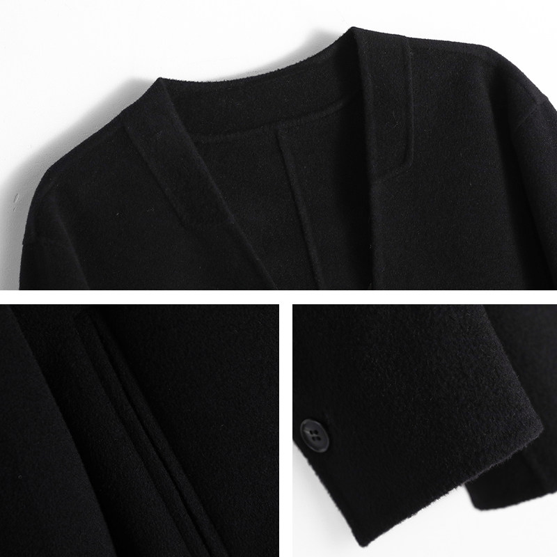 Mind Bridge韩版短款毛呢大衣男潮牌高级感宽松休闲夹克复古外套,淘宝优惠券,粉丝福利购,淘宝优惠卷