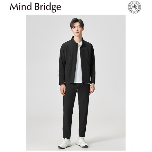 Mind Bridge2026春夏季新款男士户外运动薄款夹克立领徒步外套潮 - 图1
