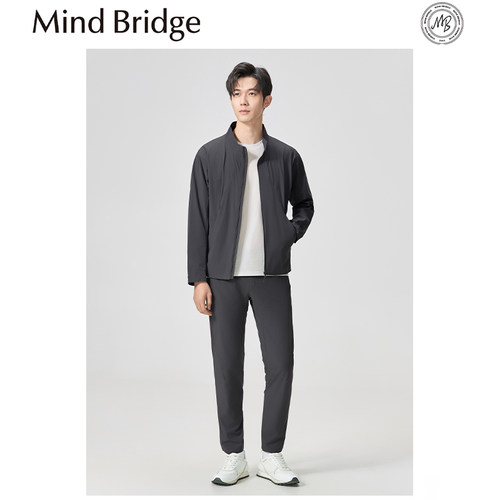 Mind Bridge2026春夏季新款男士户外运动薄款夹克立领徒步外套潮 - 图0