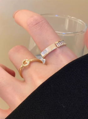 Yuffoni轻奢简约气质锆石戒指