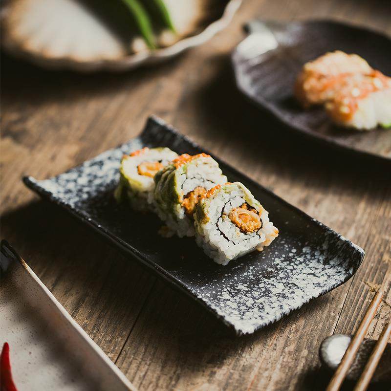 日式复古餐具陶瓷创意不规则芭蕉叶盘蘸料碟点心小吃盘子凉菜平盘,淘宝优惠券,粉丝福利购,淘宝优惠卷