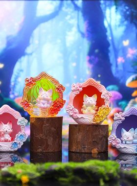 景区桌面盲盒礼物摆件创意青丘文