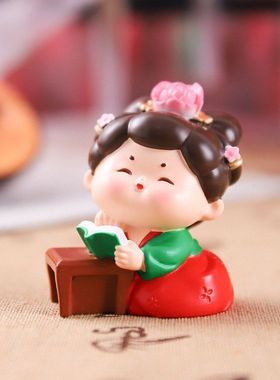 国潮热款工艺品创意树脂玩具古风