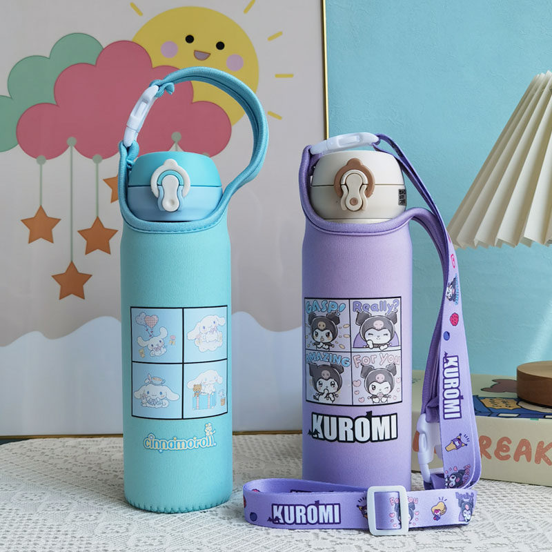 膳魔师保温杯套卡通水杯套儿童学生保护套500ml斜挎防摔水壶套袋,淘宝优惠券,粉丝福利购,淘宝优惠卷