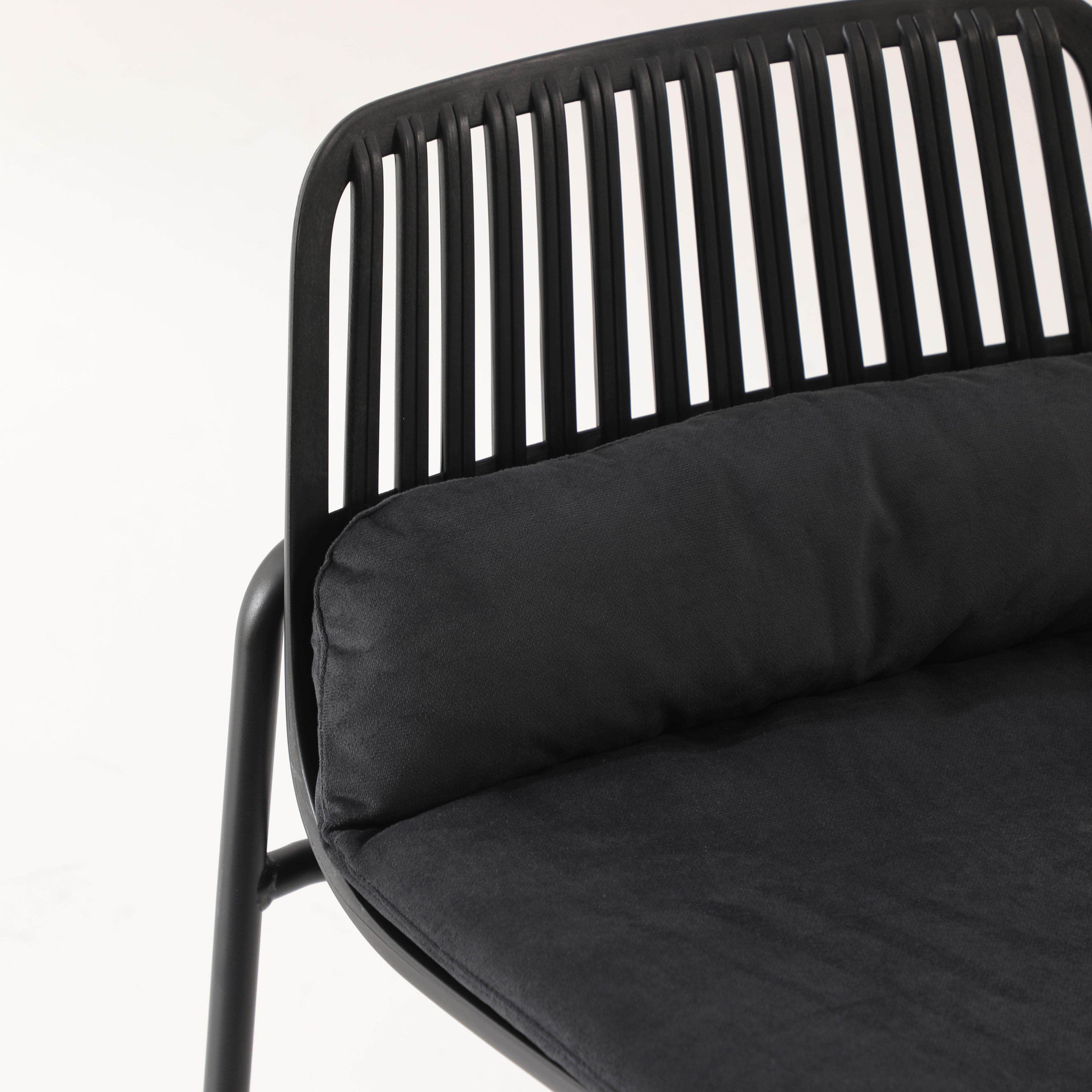 PP黑座面北欧简约风吧台凳家用铁艺高脚椅休闲 吧凳收银柜台酒吧,淘宝优惠券,粉丝福利购,淘宝优惠卷