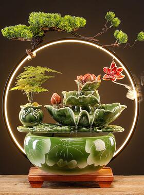 创意仿玉白菜招财摆件办公室客厅酒柜流水百财如意装饰品开业礼物