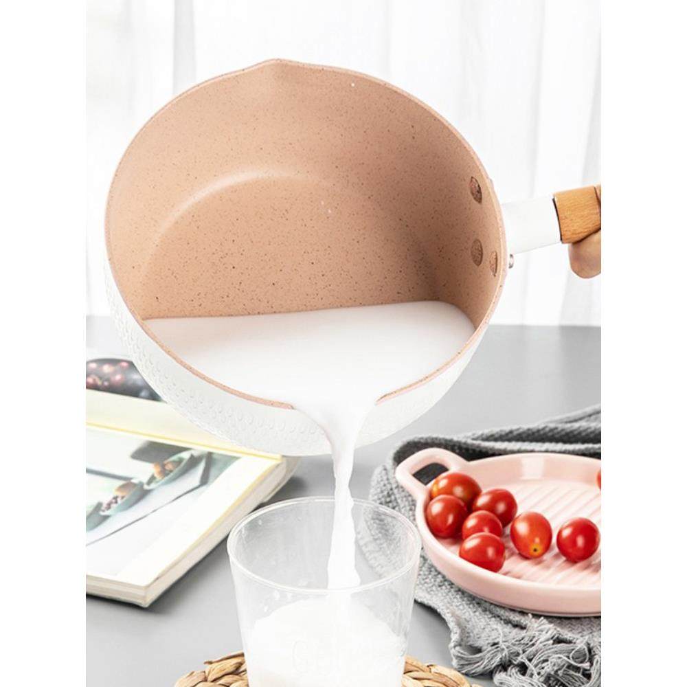 日式雪锅不粘锅麦饭石奶锅家用煮泡面煮锅热牛奶气小锅食物补充锅,淘宝优惠券,粉丝福利购,淘宝优惠卷