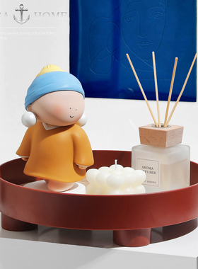 新品创意托盘g组合摆件客厅茶几电视柜家居装饰玄关艺术品送女生