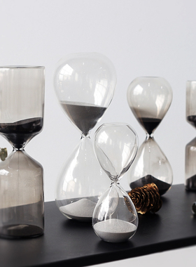 新品现代简约沙漏计时器摆件创z意北欧客厅酒柜家居装饰品儿童生