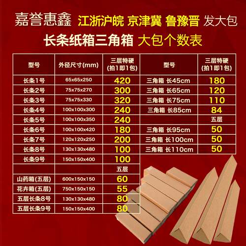极速大包b长条箱1-9号三角纸箱 快递打包装纸盒子山东工厂现货速 - 图0