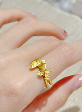 【晓蝶轻舞 】小蝴蝶戒指蝶恋女款戒指 6006