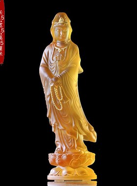 速发古法琉璃持珠观奉音自萨佛像寺院居家供世礼佛观菩在