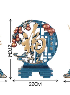 速发创意摆件乔用福字家居客厅酒柜电视装品饰招财鹿高档实迁新居