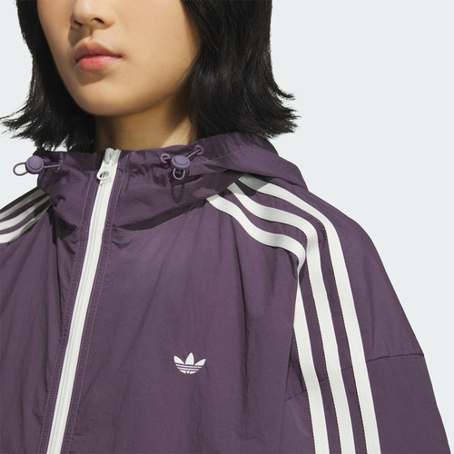 Adidas/阿迪达斯正品三叶草女士经典短款透气工装运动外套KB8965 - 图2