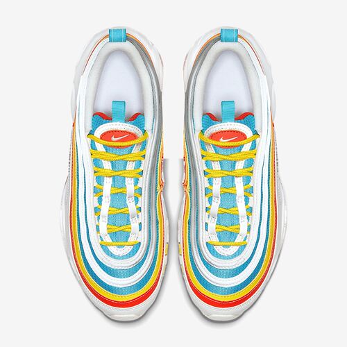 Nike耐克正品Air Max 97 Summit White大童低帮跑步鞋CK0052-400 - 图2
