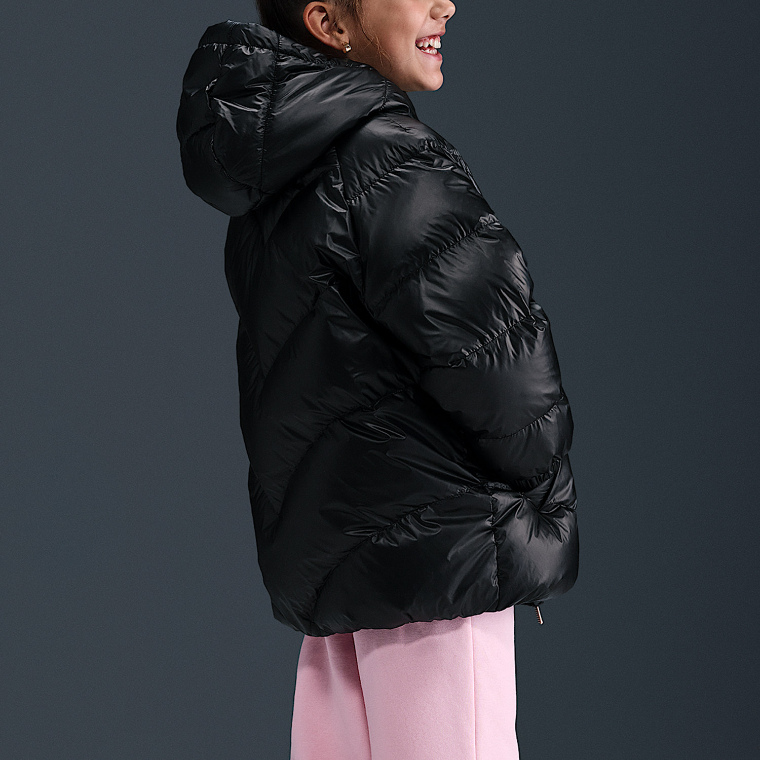 Nike/耐克正品2025冬季小童休闲连帽拉链羽绒服IQ9826-010,淘宝优惠券,粉丝福利购,淘宝优惠卷