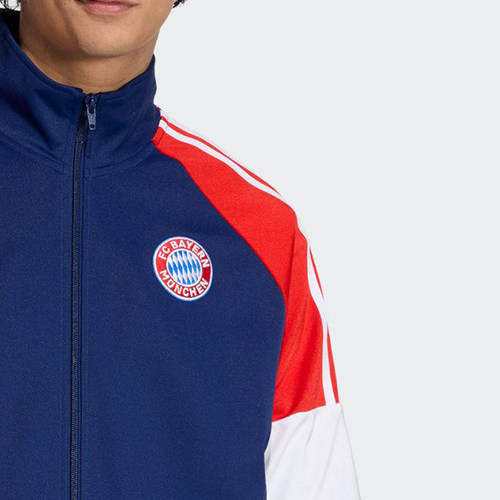 Adidas/阿迪达斯正品三叶草男士训练足球拼接运动立领外套KC7796 - 图1