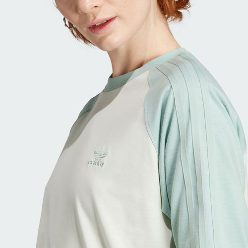 Adidas/阿迪达斯正品LONGSLEEVE三叶草女子运动长袖T恤IN4136 - 图2