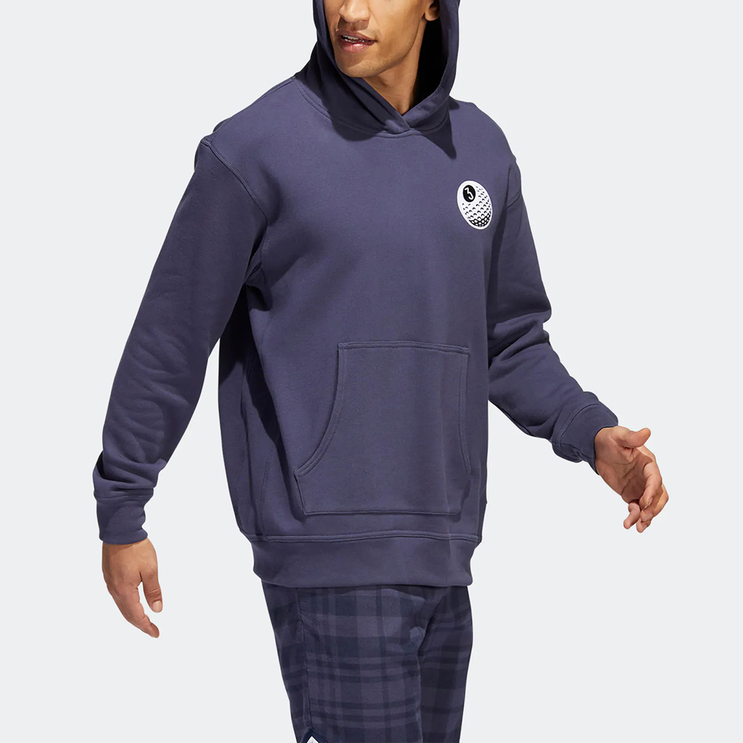 Adidas/阿迪达斯正品秋季新款男子高尔夫运动连帽卫衣HF9093 - 图1