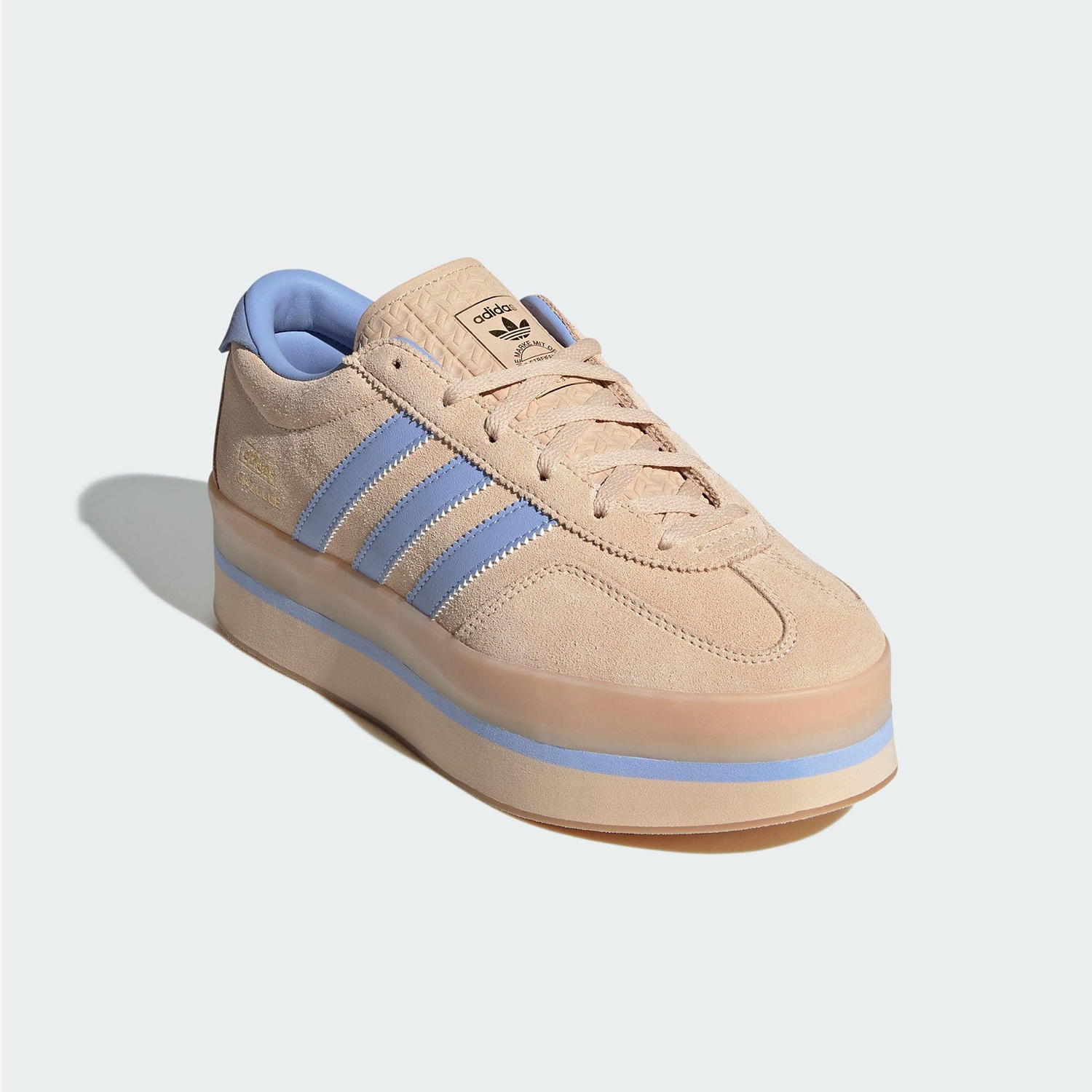 Adidas/阿迪达斯正品三叶草女士运动休闲厚底耐磨时尚板鞋JS3927 - 图1