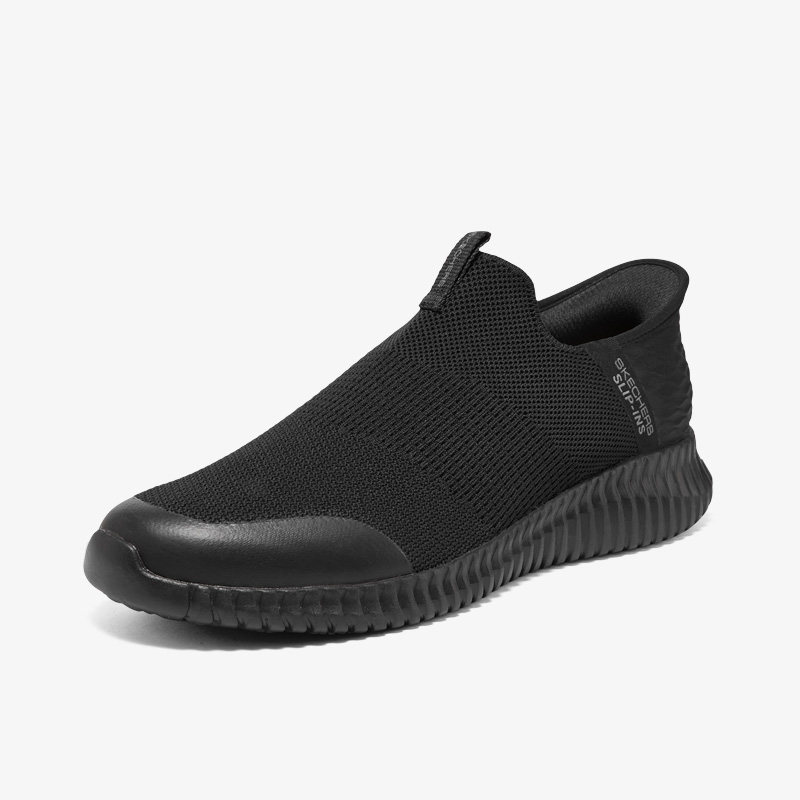 Skechers/斯凯奇正品新款男子网布透气舒适耐磨一脚蹬休闲鞋,淘宝优惠券,粉丝福利购,淘宝优惠卷