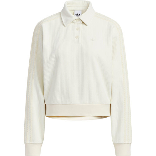 Adidas/阿迪达斯正品三叶草女士时尚宽松短款针织POLO衫KS5982 - 图3
