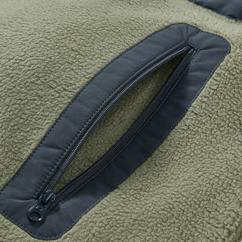 Skechers/斯凯奇正品新款男女摇粒绒拼接针织运动透气休闲外套 - 图2