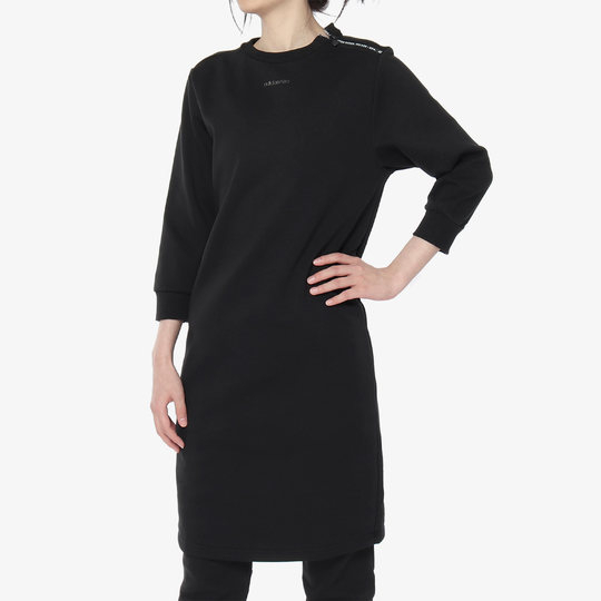 Adidas оригинальное женское спортивное платье NEO с круглым вырезом и рукавами три четверти DU2376