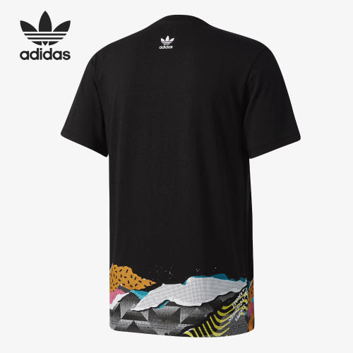 Adidas/阿迪达斯正品当季新款男子休闲透气运动短袖 BQ0923 - 图2
