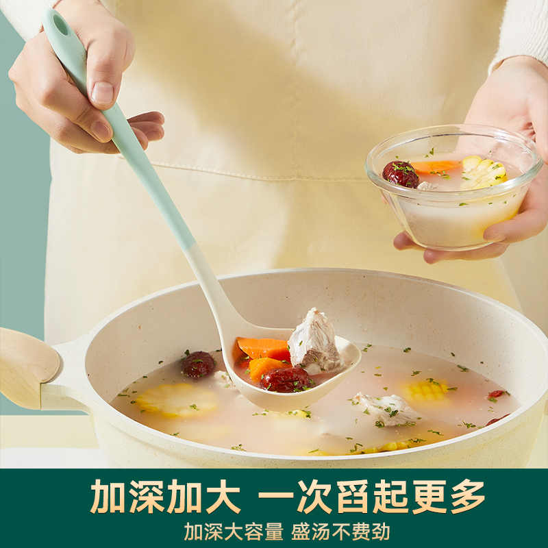 炊大皇硅胶锅铲不粘锅专用食品级耐高温硅炒菜铲子汤勺漏勺套装