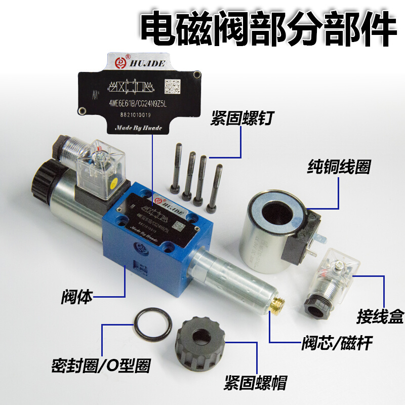 4WE6M61B/CG12N9Z5L华德电磁阀换向阀液压阀现货包邮-图2