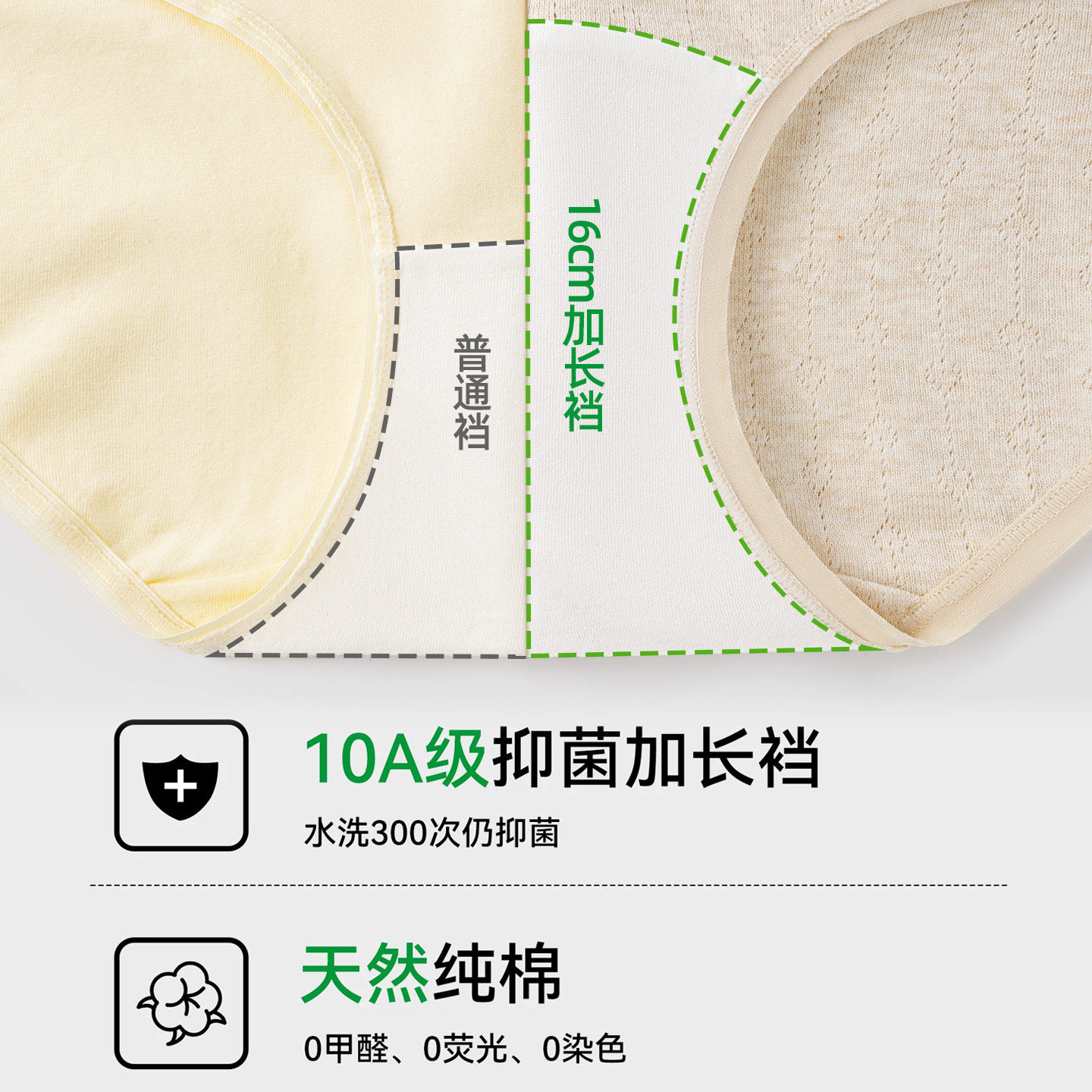 内裤女士纯棉10A抗菌100%全棉裆中腰无痕a类棉少女生透气三角短裤,淘宝优惠券,粉丝福利购,淘宝优惠卷