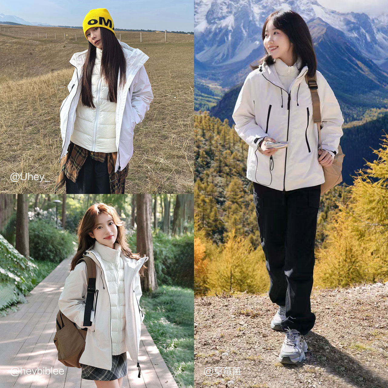 防护外套|森马羽绒服女三防防雨防风透湿三合一2024新款冬两件套