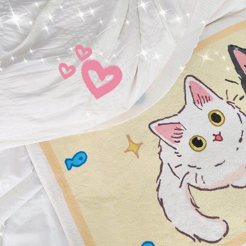 【哇大喜哇】家用床边毯客厅ins风长条加厚少女卧室地毯沙发茶几,淘宝优惠券,粉丝福利购,淘宝优惠卷