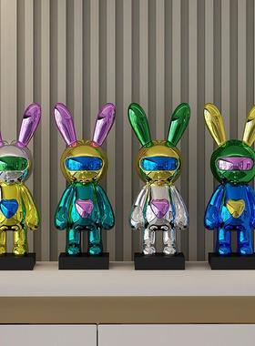 时空兔潮玩摆件家居饰品客厅玄关电视柜展示柜酒柜装饰品轻奢高档