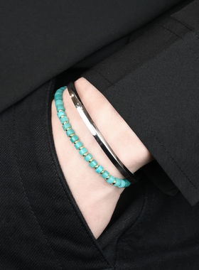 狸花猫饰品天河石4mm药片手串珠情侣手链女男饰品小众性价比礼物