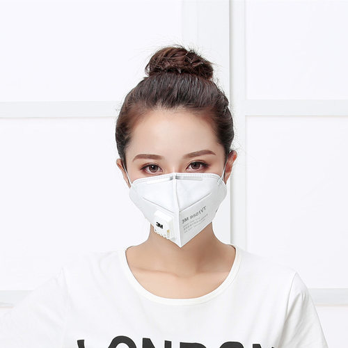 3M防尘口罩正品KN95头戴式9501V带呼吸阀医疗防护罩N95防工业粉尘 - 图1