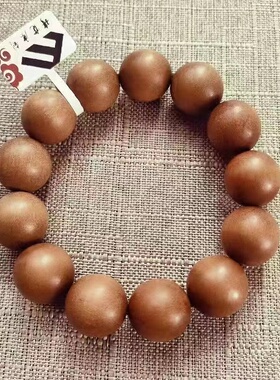 极速正宗印度迈索尔老山檀香沉水红肉黑肉108文玩转运Y保平安佛珠