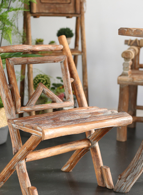 极速简单庭院阳台桌椅复古怀旧户外F组合套装两三人装饰家具实木