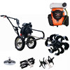 New orchard trenching machine, agricultural small multi-functional soil loosening machine, micro tillage machine, gasoline rotary tiller, weeding machine tillage