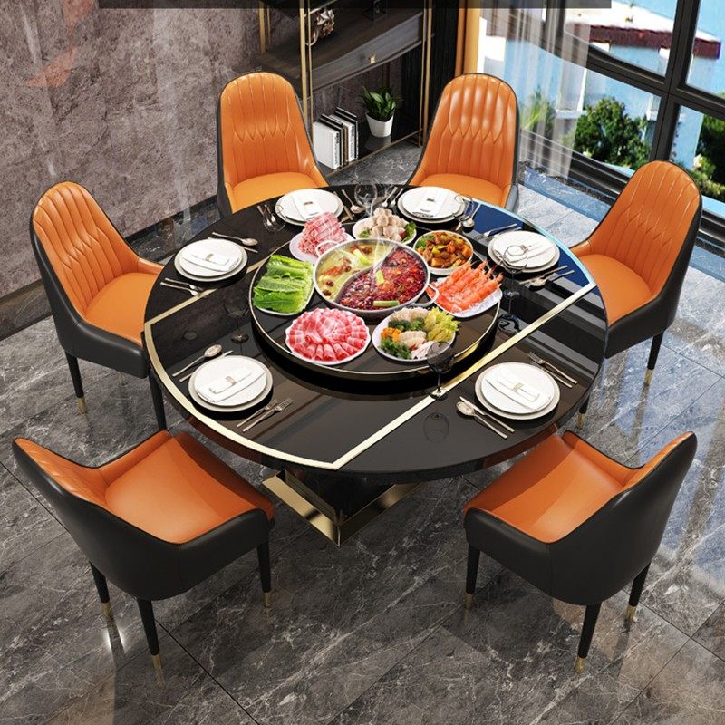 极速轻奢a多功能折叠餐桌椅组合家用小户型现代简约电磁炉可变圆,淘宝优惠券,粉丝福利购,淘宝优惠卷