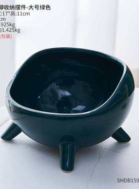 极速放钥匙托盘玄关进q门口收纳摆件创意轻奢招财鞋柜电视柜家居