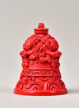 新品天然红砂铃铛降魔铃醒y狮吊坠真品护身符男原矿女小挂件