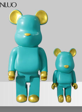 网红暴力熊大号落地大摆件潮牌公仔商场服装店商场客厅装饰摆设