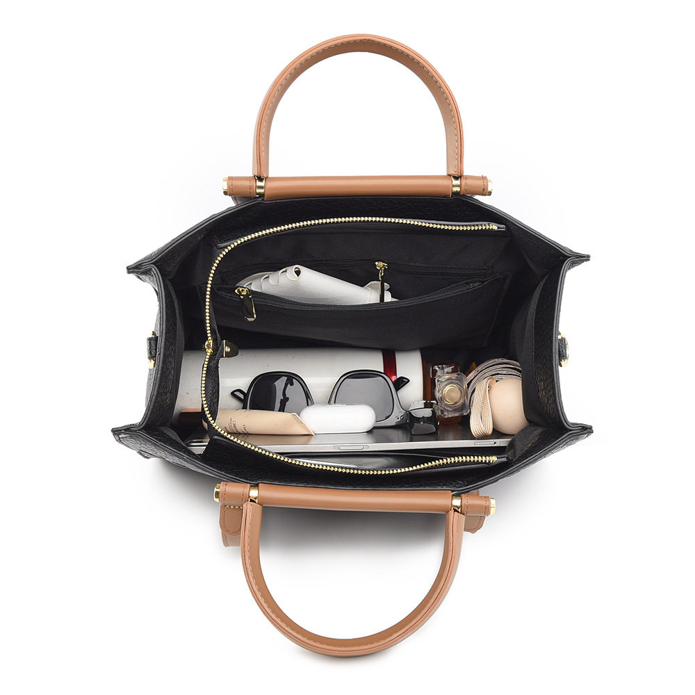 女士手提包时尚立体压花大包简约高级感通勤包女大容量托特包,淘宝优惠券,粉丝福利购,淘宝优惠卷