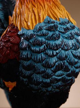 吉祥如意大公鸡铜摆件雄鸡店铺装饰品生肖办公室招财吉祥物助运气