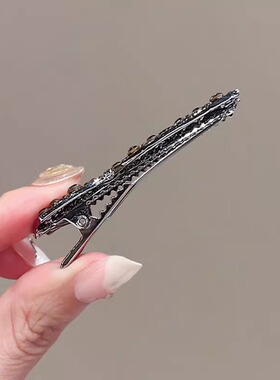 水钻刘海侧边发夹女精致高级感